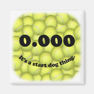 0.000, perfekt Flyball börjar! Kylmagnet Magnet