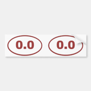 0,0 oval bildekal