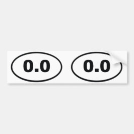 0,0 oval bildekal