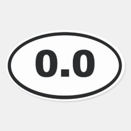 0.0 OVALT KLISTERMÄRKE