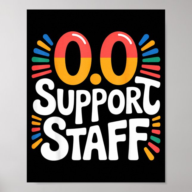0.0 Suprt Staff Marathon Cheer Squad -  Poster (Framsidan)