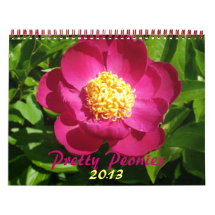 0 2013 Söt Peonies Kalender