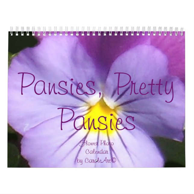 0 2014 Pansies, nätt Pansies Kalender (Omslag)