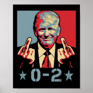 0 2 Rolig Trump 2024 Trump 2024 Vinst Seger Vinnar Poster