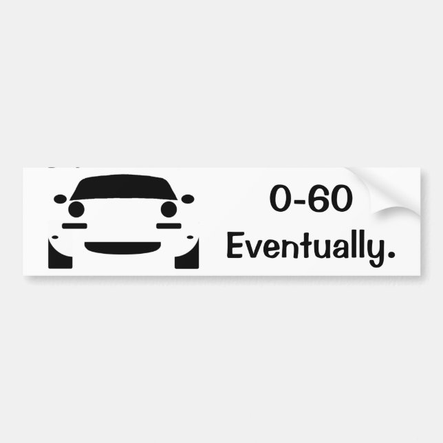 0-60 rolig miata bildekal (Framsidan)
