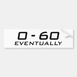 0-60 till slut bildekal