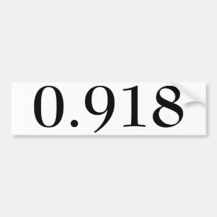 0,918 Bumper-försegling Bildekal