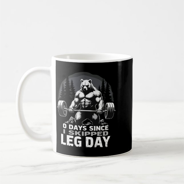 0 dagar sedan armhävningar förbigicks Kraftlyftand Kaffemugg (Vänster)