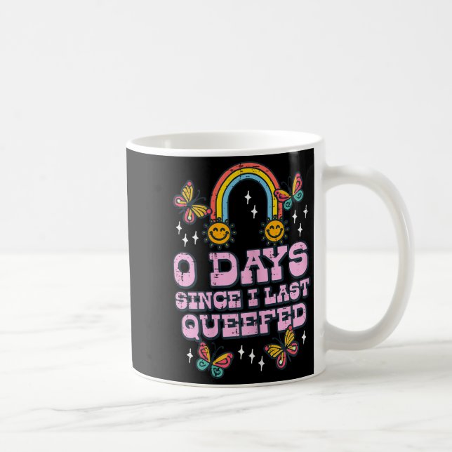 0 dagar sedan jag senast queefade roligt olämpligt kaffemugg (Höger)