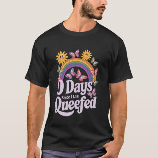 0 dagar sedan jag senast queefade vuxen humor sark t shirt