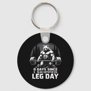 0 dagar sedan Stryk Leg Day Styrkelyft Björn Gym Nyckelring