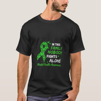 0 Damens fjärilsband Ingen slåss ensam Ment T Shirt
