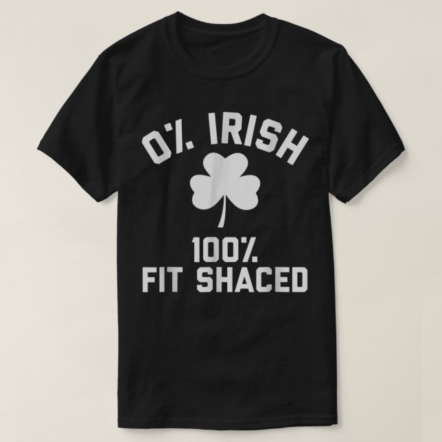 0 Irish 100 Fit Shaced Saint patrick's day Tee (Design framsida)