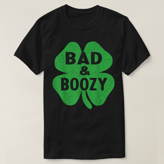 0 Irish St patrick's day Funny Shamrock Drinking T Shirt (Design framsida)