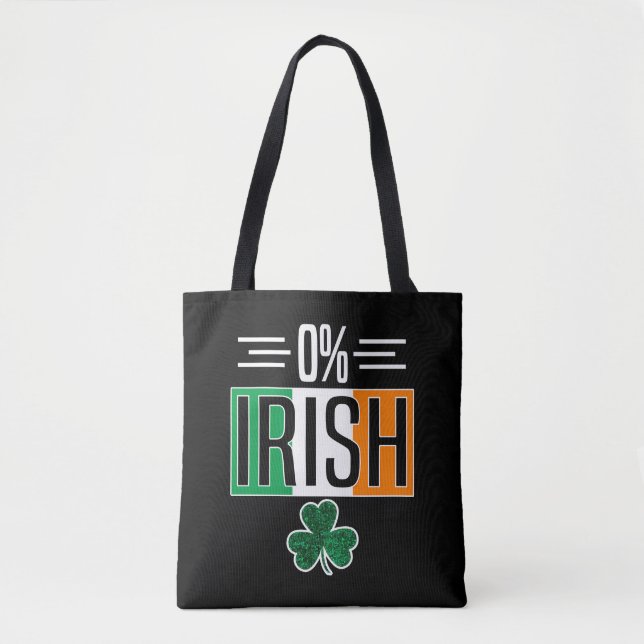 0 Irish St patricks day Irish Zero Percent Shmaroc Tygkasse (Framsida)
