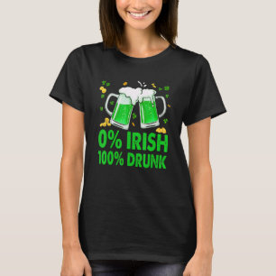 0 Irish With Funny Ansikte T Shirt