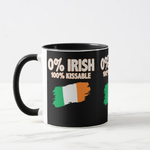 0 % irländare 100 % kissable mugg