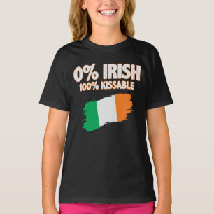 0% irländsk 100% kyssbar t shirt