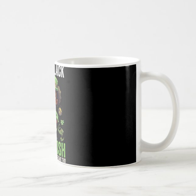 0% irländsk 100% svart -rolig St. Patricks Day Sva Kaffemugg (Höger)