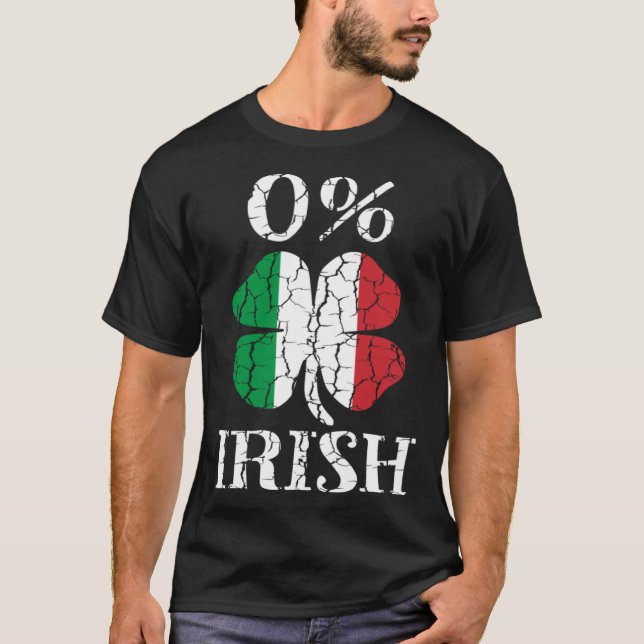 0 irländska irländska St Patrick s Day Shamrock Pa T Shirt (Framsida)