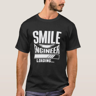 0 Leende Ingenjör Laddar Student Studera Tandläkar T Shirt