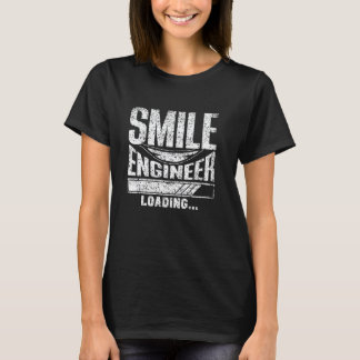 0 Leende Ingenjör Laddar Tandläkarstudent Studera T Shirt