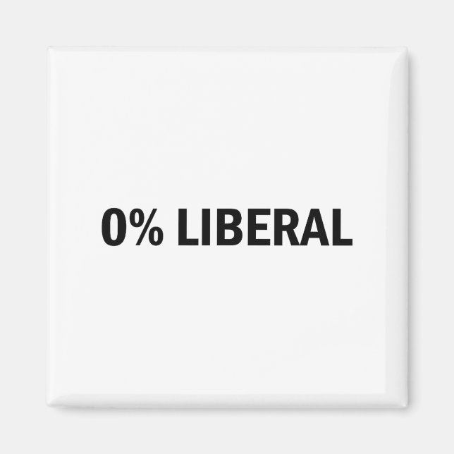 0% liberal 0 procent liberal rolig konservativ Li Magnet (Framsidan)