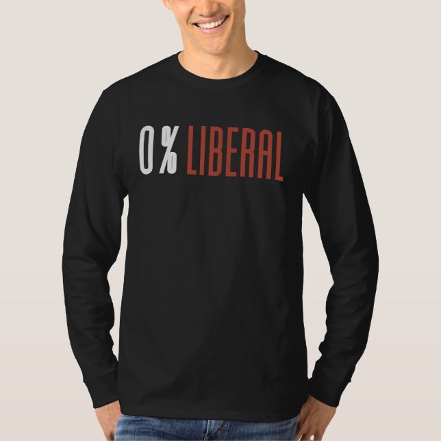 0 Liberal 100 American T Shirt (Framsida)