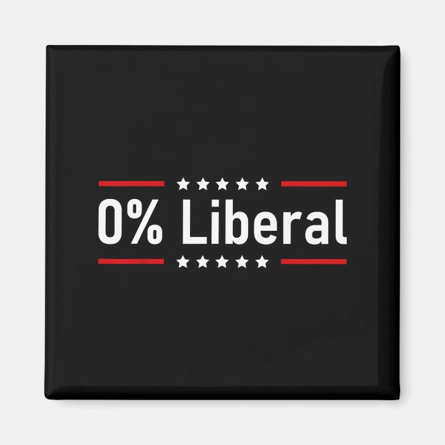 0% liberal - Noll procents uttalande  Magnet (Framsidan)