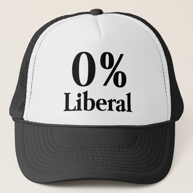 0% liberal person truckerkeps (Framsida)