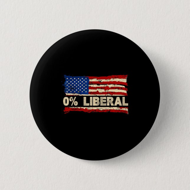0% Liberal Zero Percent Liberal Republican Flag  Knapp (Framsida)