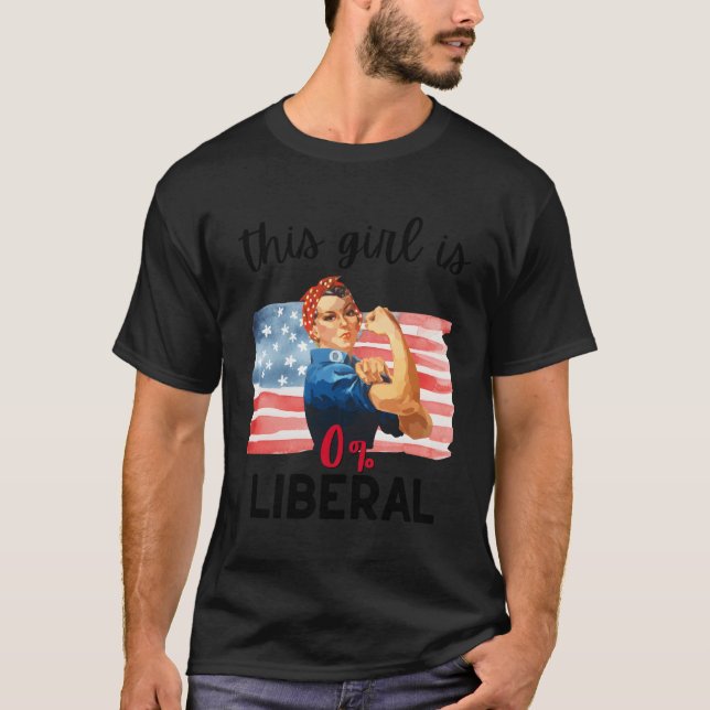 0 Liberalt 100 American Pro-Konservativ T Shirt (Framsida)