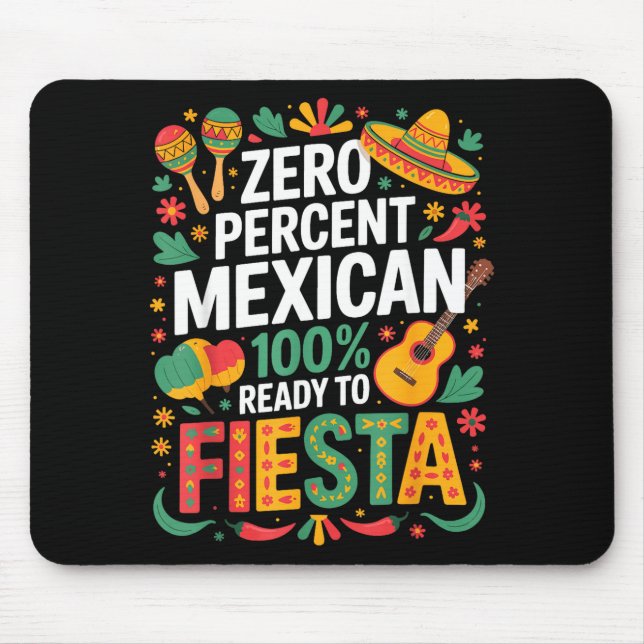 0% mexikan 100% redo att festa  musmatta (Framsidan)
