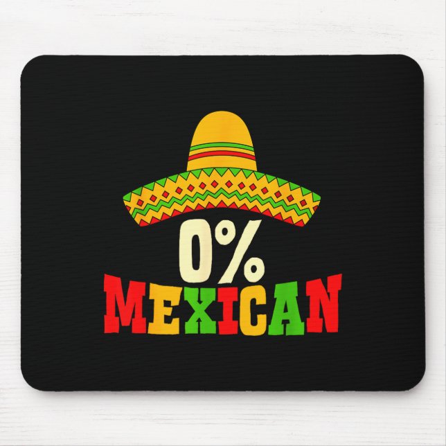 0% mexikansk Cinco De Mayo-fest Sombrero Rolig Her Musmatta (Framsidan)