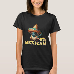 0 % mexikansk cinco de Mayo Fiesta Sombrero och Mu T Shirt