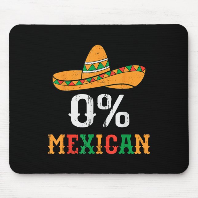 0 % mexikansk cinco De Mayo Funny Fiesta Sombrero  Musmatta (Framsidan)
