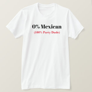 0 % mexikansk cinco de Mayo T-shirt
