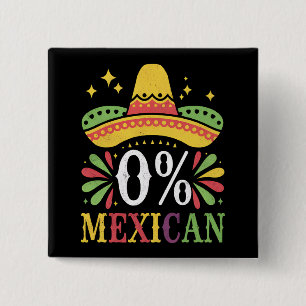 0% mexikansk noll procent rolig Cinco De Mayo Knapp