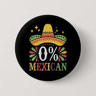 0% mexikansk noll procent rolig Cinco De Mayo Knapp