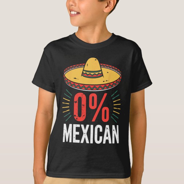 0 % mexikansk shirt Funny Manar Women Cinco De May T Shirt (Framsida)