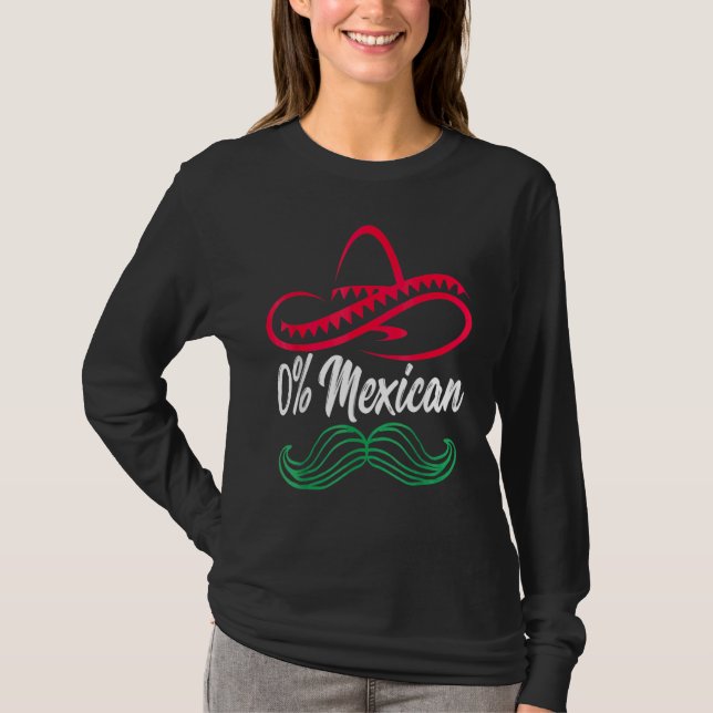 0 mexikanska Fiesta Party Cinco De Mayo 1 T Shirt (Framsida)