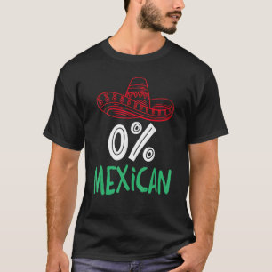 0 mexikanska med sombrero och kräftvärk för cinco t shirt