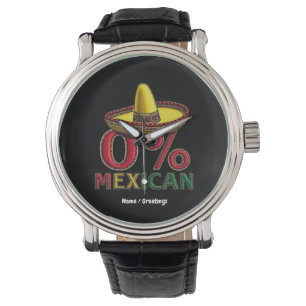 0 % mexikanskt Funny Cinco De Mayo-Superskoj Armbandsur