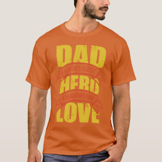 0 pappa är en söns första hjältedöttrar i kärlek t shirt