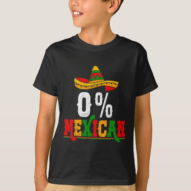 0 procent mexikanska fiesta Mexico Party Cinco De  T Shirt (Framsida)