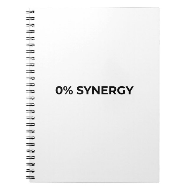 0% Synergy Minimalist Professional Notebook Anteckningsbok (Framsidan)