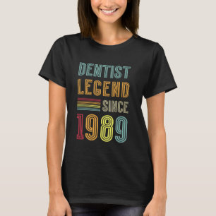 0 Tandvård Legend 1989 36 År Doktor 36-årsdag T Shirt