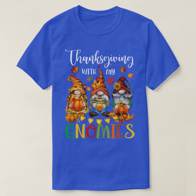 0 Thanksgiving med mina domäner sjunker höstgrader T Shirt (Design framsida)