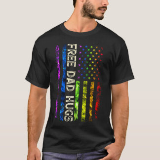 0Y5 Gratis Pappa Kramar Amerika Flagga Lgbt Gay Pr T Shirt