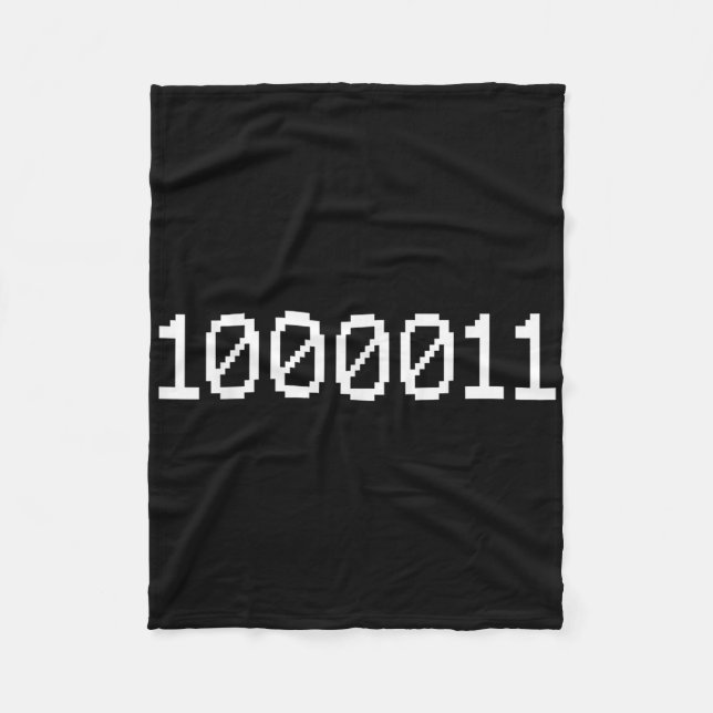 1000011 Binary Code For 67 Funny Tech Meme Compute Fleecefilt (Framsidan)